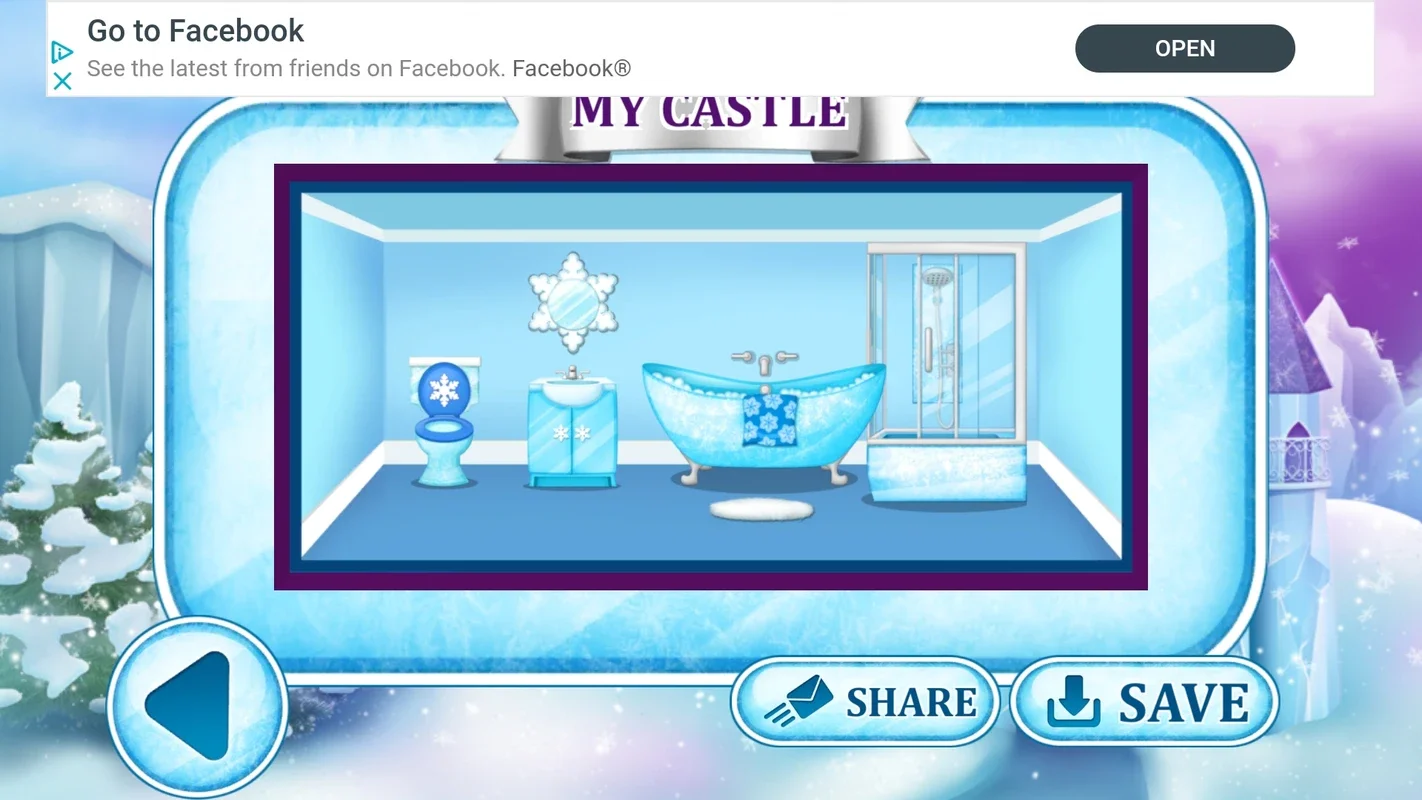 Ice Princess Doll House Games for Android - Decorate the Frozen Palace