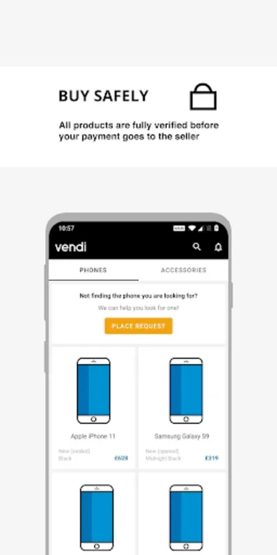 vendi - Buy & Sell Verified Phones for Android: Secure Tech Trading