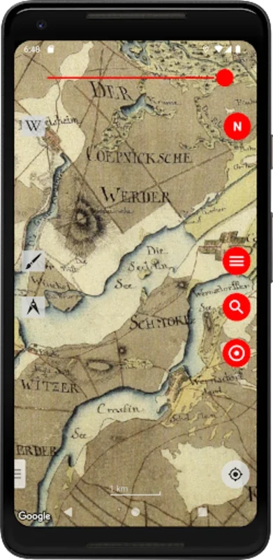 Vetus Maps: Explore History Through GPS-Enabled Antique Map Overlays on Android