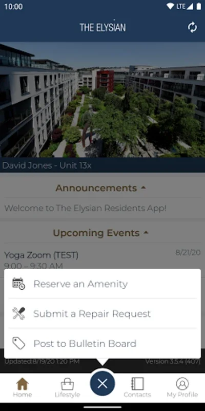 The Elysian Residents App for Android - Manage Your Community Easily