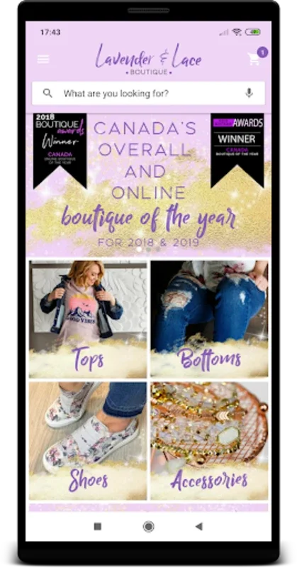 Lavender and Lace Boutique for Android - Shop Fashion Online