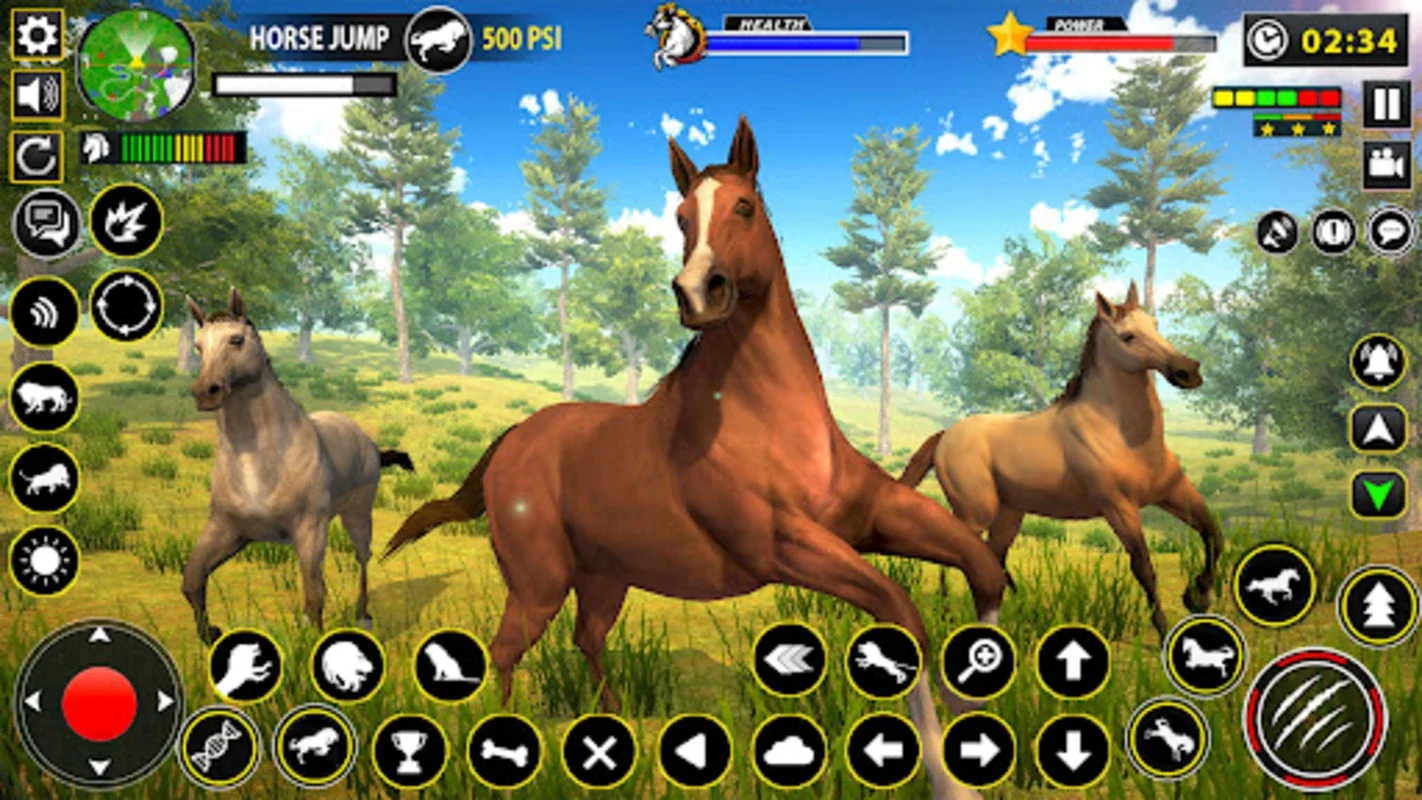 Wild Horse Family Simulator for Android - Family Survival in a 3D Jungle