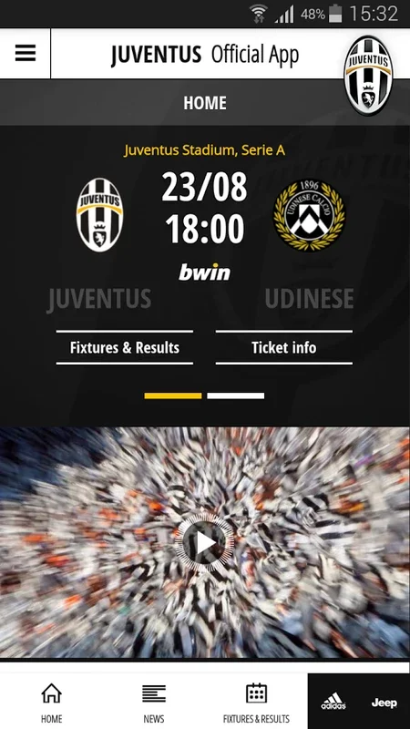 Juventus for Android - Thrilling Football Content