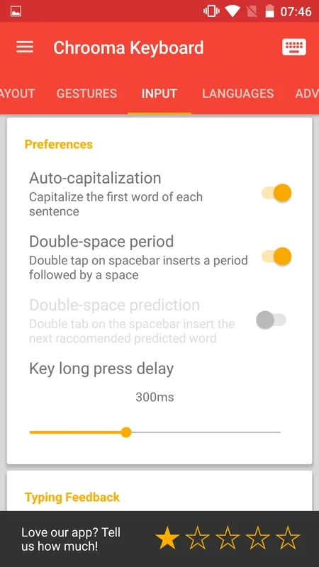 Chrooma Keyboard: Adaptive Android Keyboard with Customizable Colors and Fonts