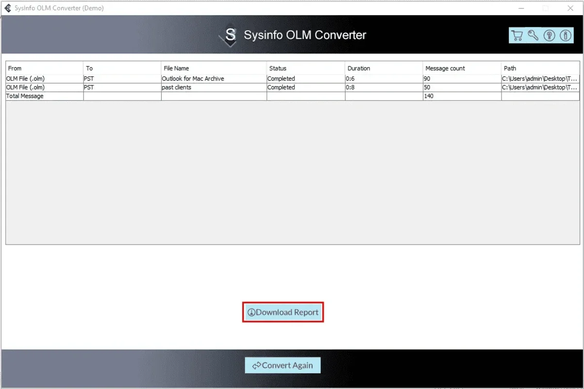 Sysinfo OLM Converter for Windows: Convert Mac OLM Files