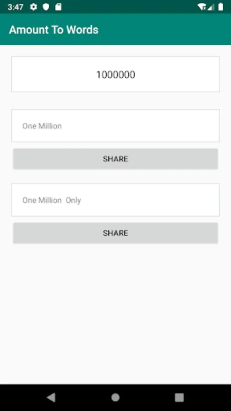 AmountToWords for Android - Convert Numbers to Words Easily