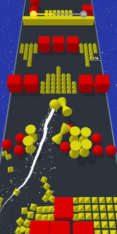 Ball Bump 3D - Color Ball Push for Android: Engaging Arcade Fun