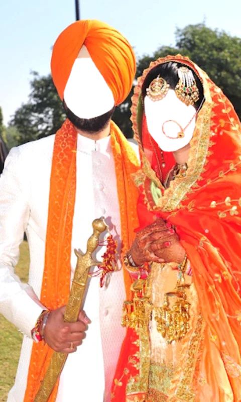 Sikh Couple Wedding Photo Suit for Android - Enhance Photos