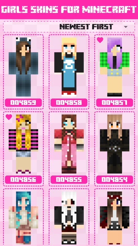 Girls Skins for Minecraft for Android - Customize Your Avatar