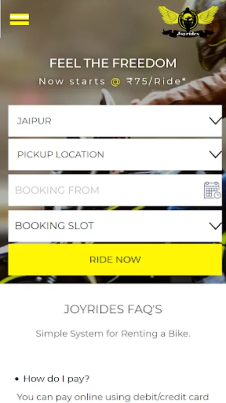 Joyrides - Bike Rental for Android: Affordable Travel