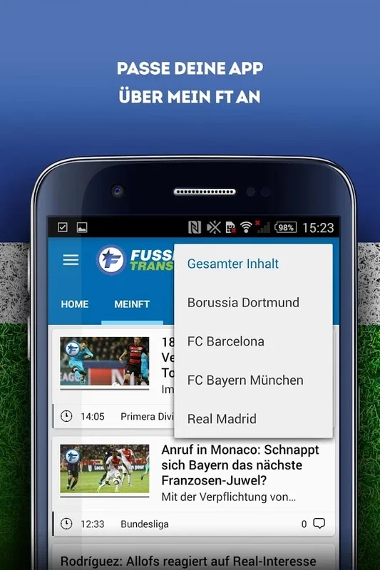 Fussball Transfers for Android - Stay Updated with Football