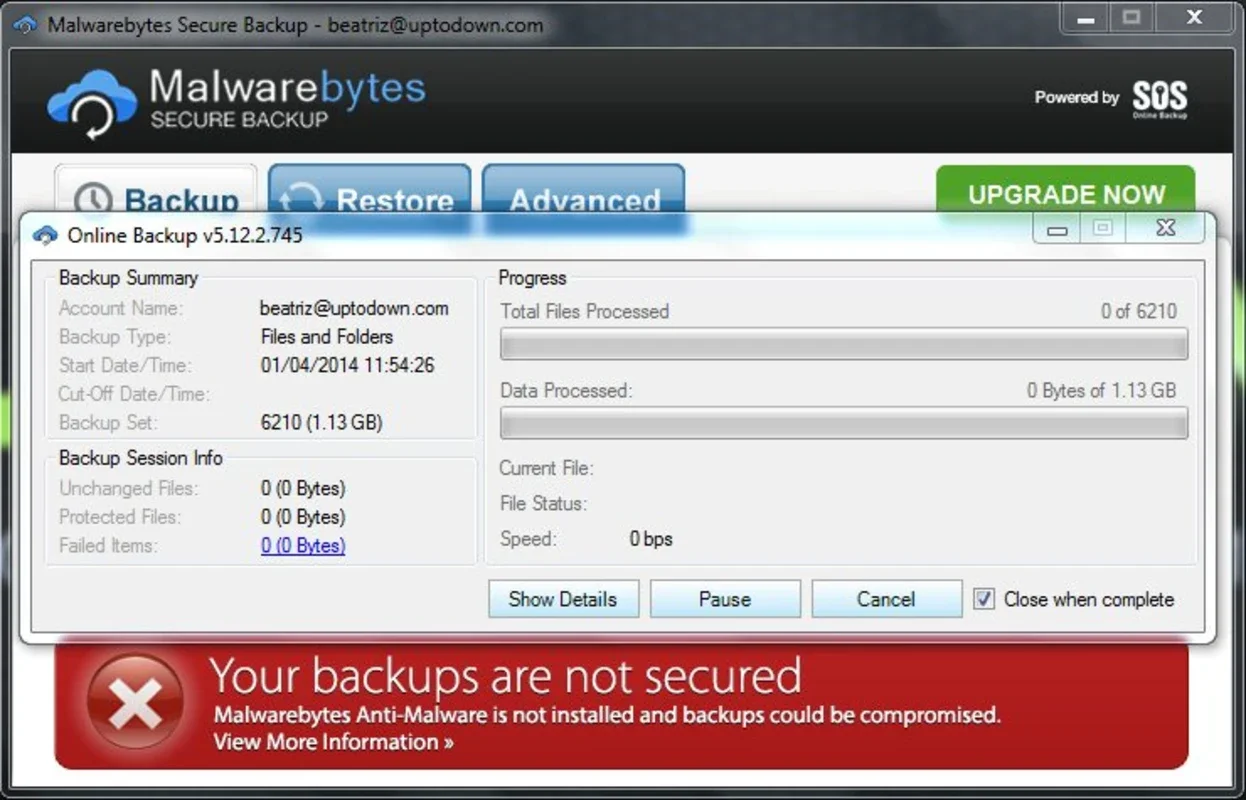 Malwarebytes Secure Backup for Windows: Secure File Backup