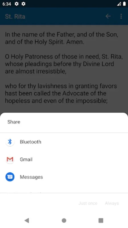 St. Rita for Android - Free App with Customizable Prayer Audio