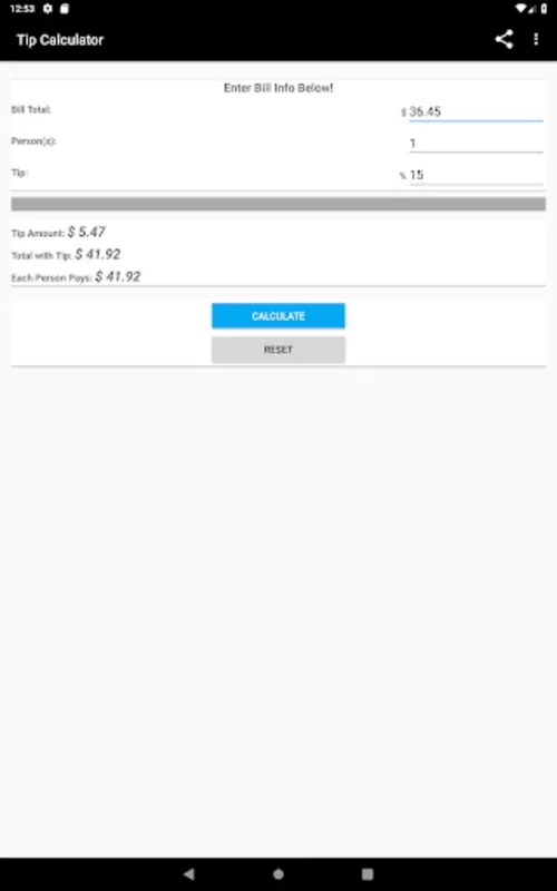 Tip Calculator for Android - Simplify Tipping