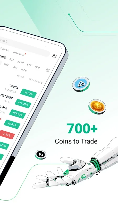 KuCoin: Your Gateway to 700+ Cryptocurrencies on Android