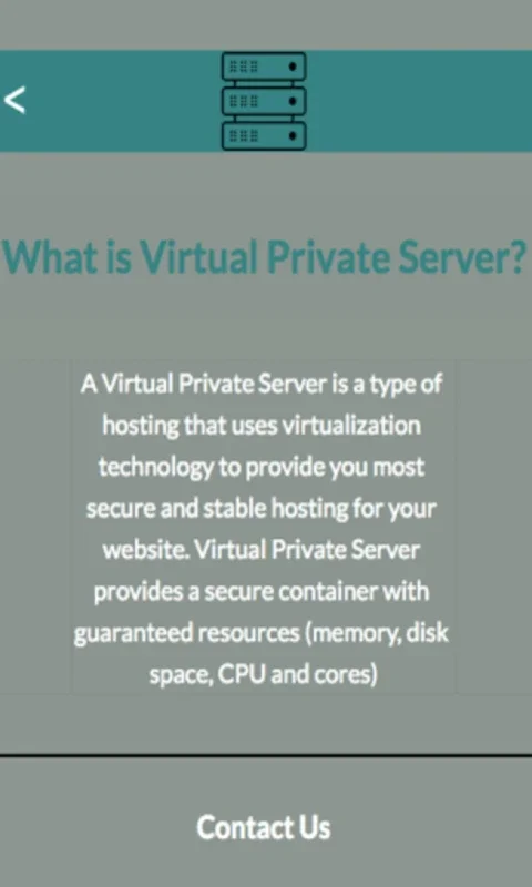 The Virtual Private Server Inf for Android - Enhance Hosting