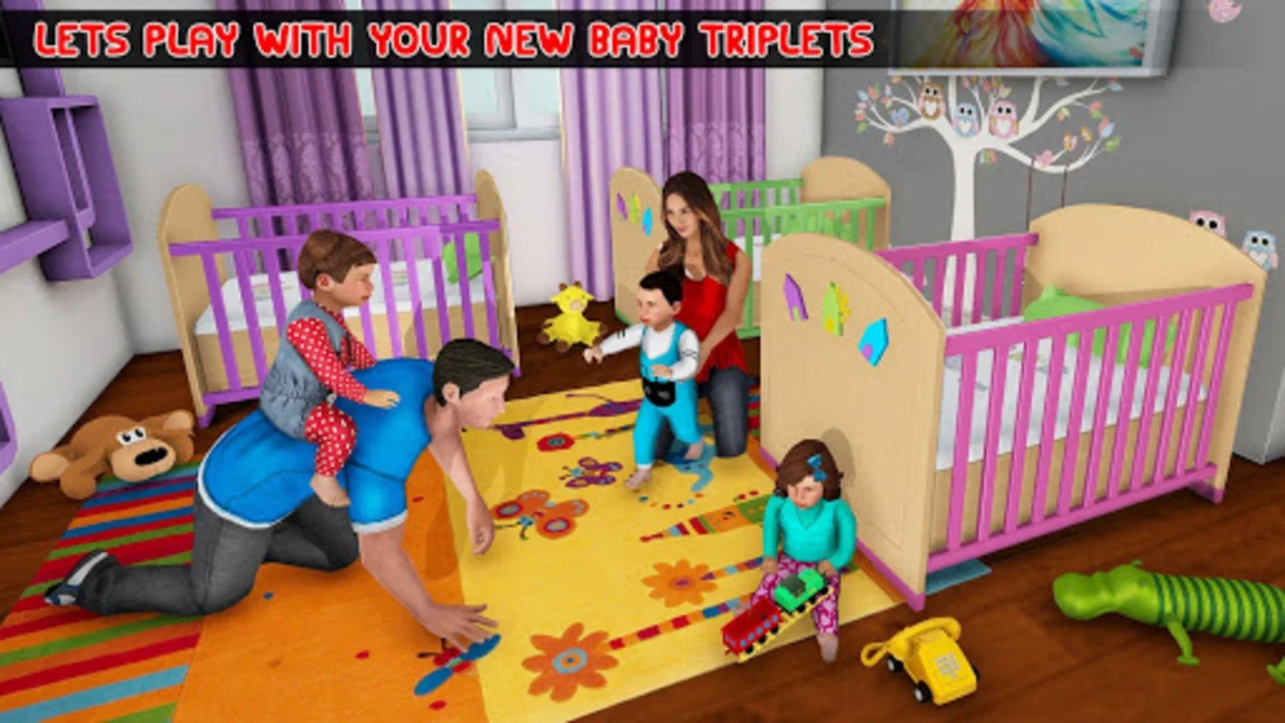 Mother Simulator Triplet Baby for Android - Engaging Parenting Sim