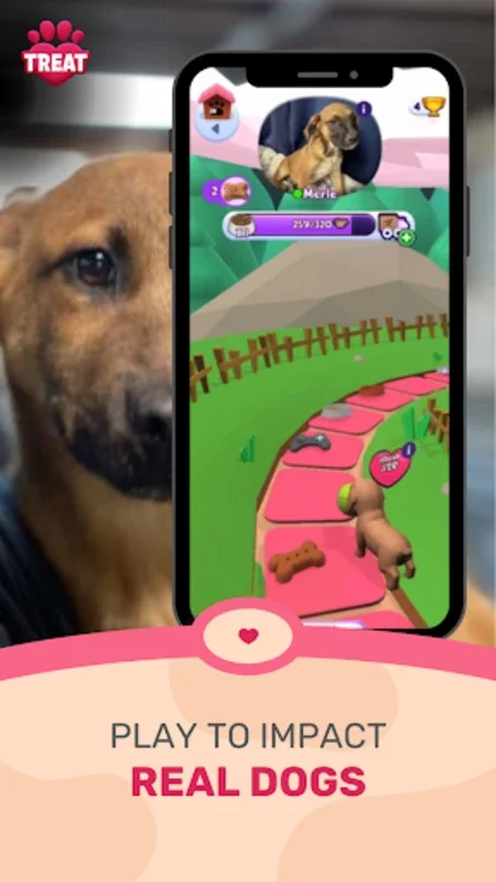 TREAT: Play & impact REAL dogs for Android - No Downloading Needed