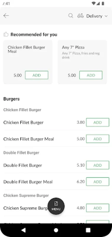 Dallas Chicken for Android - Effortless Food Ordering