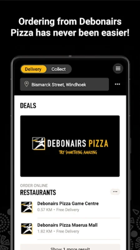 Debonairs Pizza for Android - Effortless Ordering & Customization