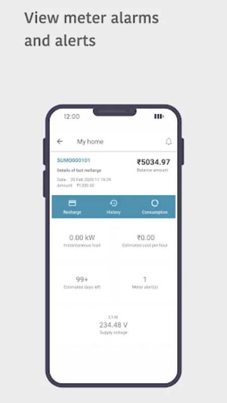 Sahaj Liberty for Android - Manage Prepaid Energy Easily