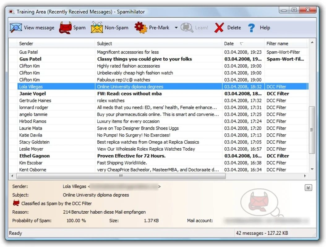 Spamihilator for Windows - Effective Anti - Spam Solution