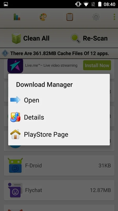 Limpiador Fácil de Caché for Android: Boost Performance