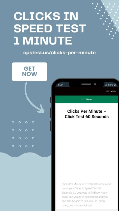 Clicks Per Minute for Android - Enhance Your Clicking Speed