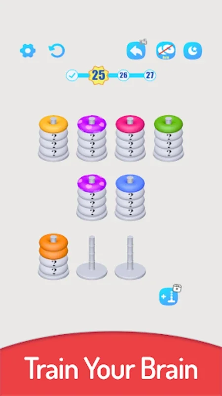 3D Color Sort Hoop Stack for Android - Engaging Puzzle Game