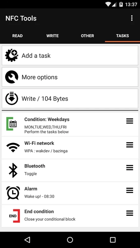 NFC Tools for Android - Manage NFC Tags Easily