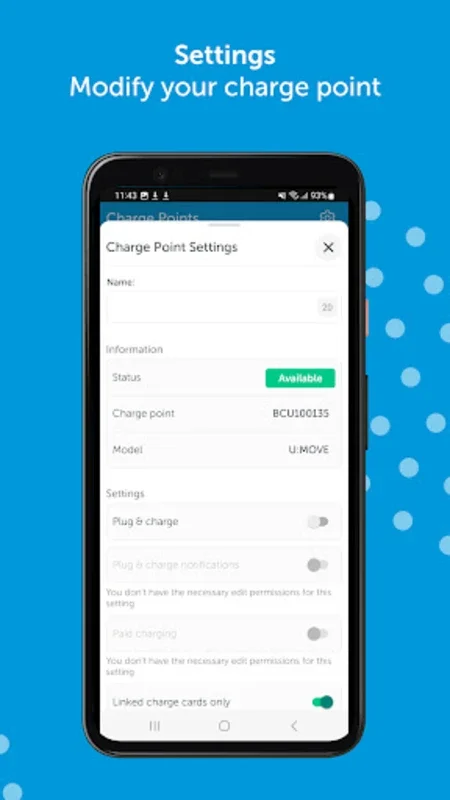 Blue Current for Android: Manage EV Charging Stations