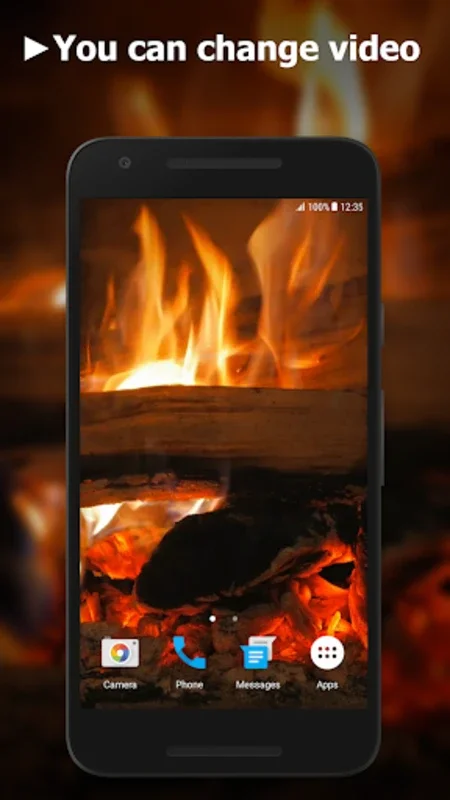 Fireplace Video Live Wallpaper for Android - Warm Ambiance