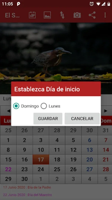 El Salvador Calendario 2020 for Android - Customizable Calendar