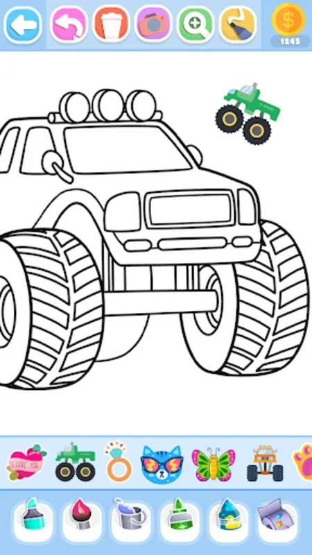 Monster Truck Coloring Book for Android: A Creative Playground for Kids