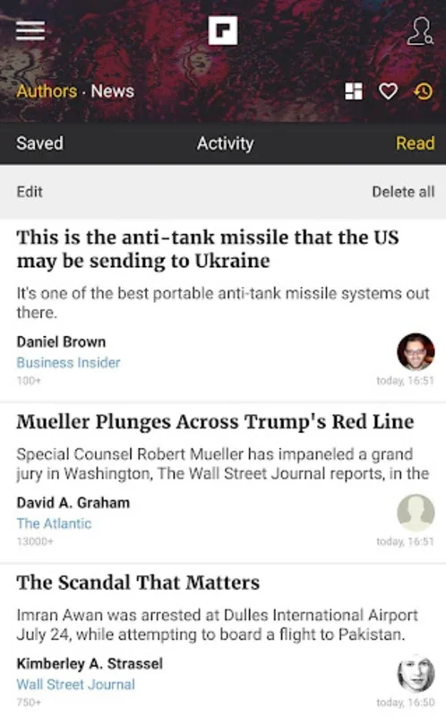 Opinions, Articles, Authors for Android - Global News & Personalized Reading