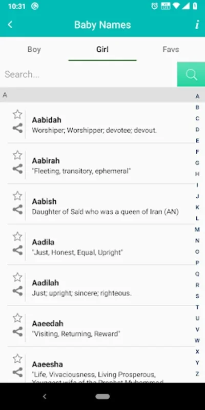 Muslim Baby Names (Islam) for Android: Rich in Meaning and Heritage