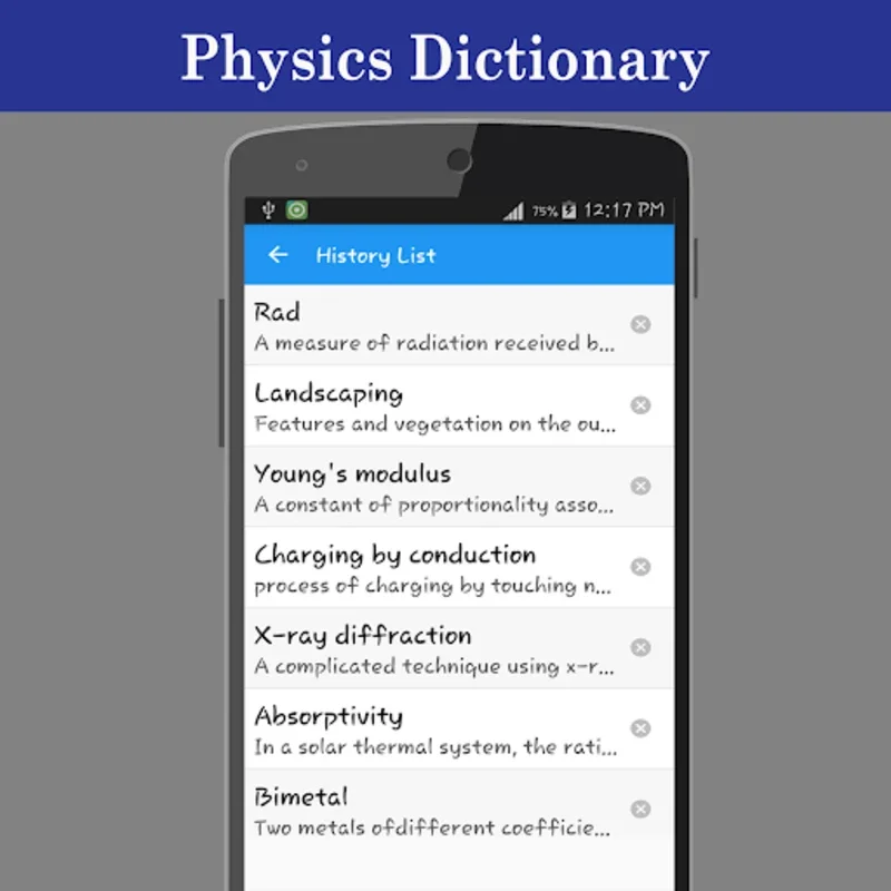 Physics Dictionary for Android: Comprehensive Physics Terms