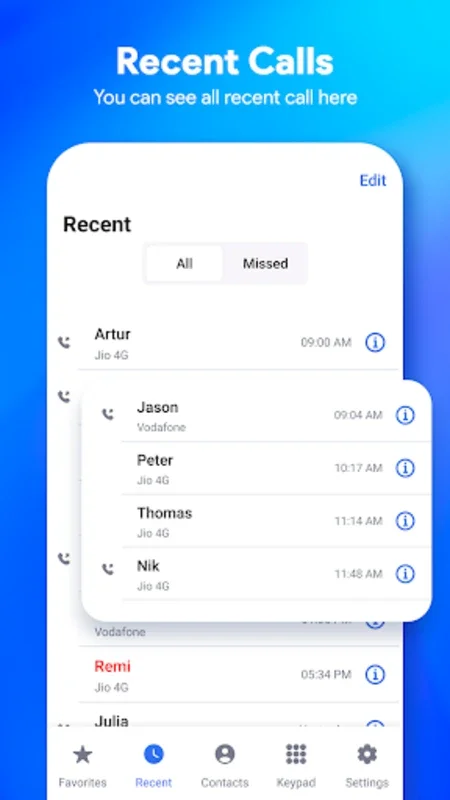 iOS Dialer for Android - An iOS-inspired Call App