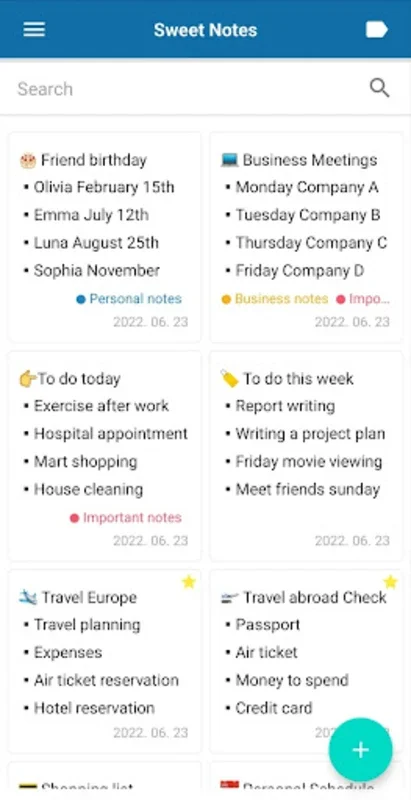 Sweet Notes - Notepad Notebook for Android: Streamlined Note-Taking