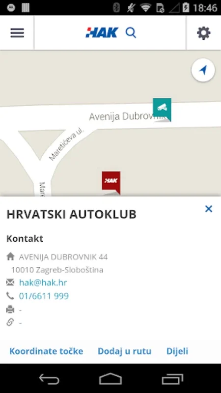 HAKmap for Android - Efficient Navigation App