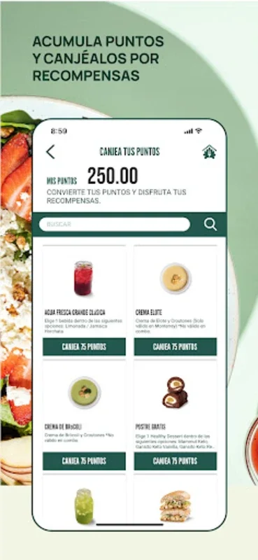 Super Salads for Android - Exclusive Benefits in Rewards Program