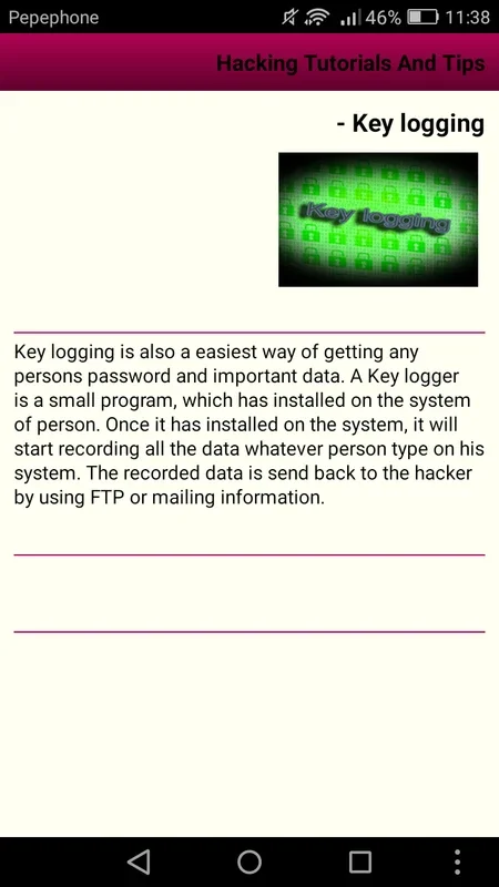Hacking Tutorials and Tips for Android - No Downloading Required