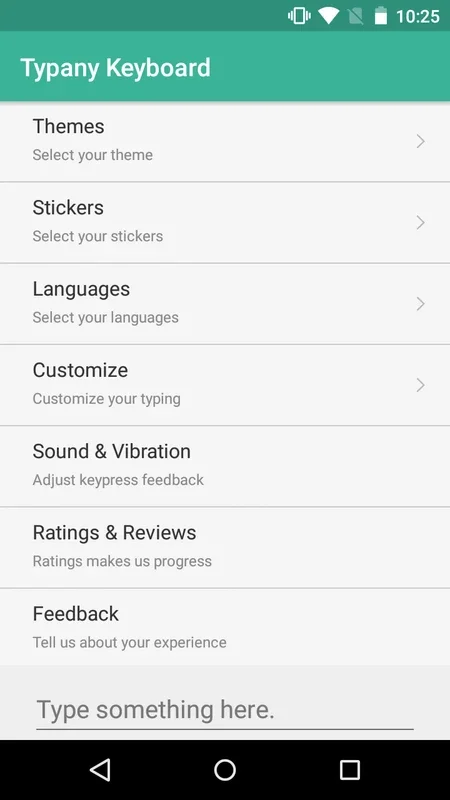 Typany Keyboard: Personalized Typing for Android