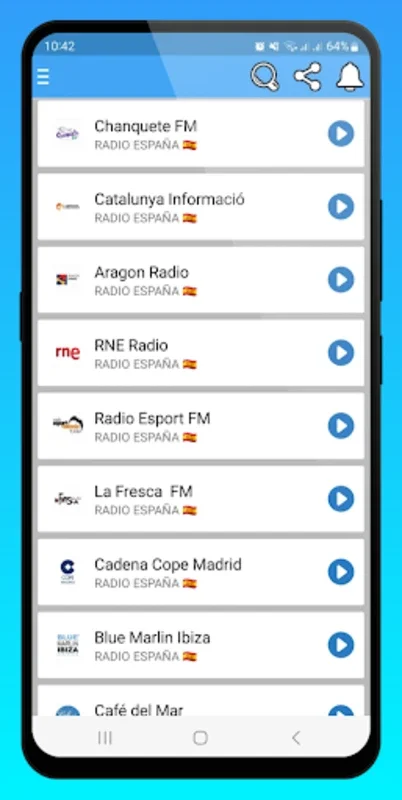 Emisoras de Radio Españolas for Android - Free Live Radio Streaming