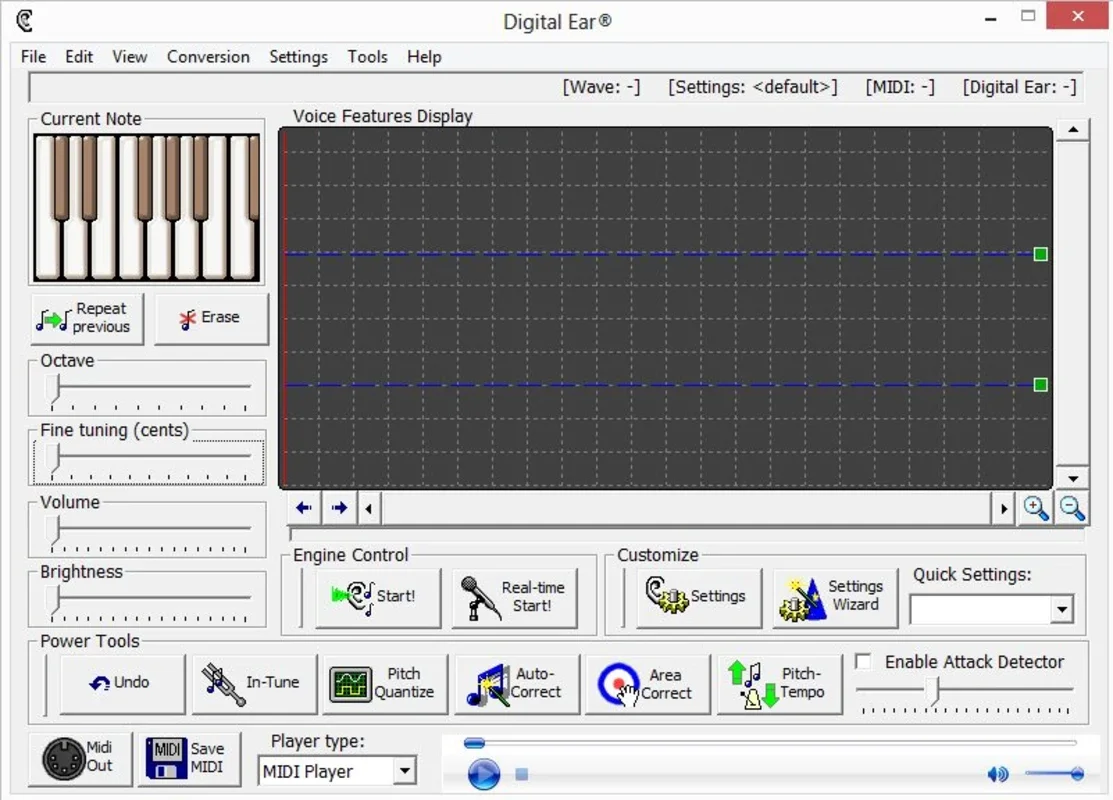 Digital Ear for Windows - Generate MIDI from Audio