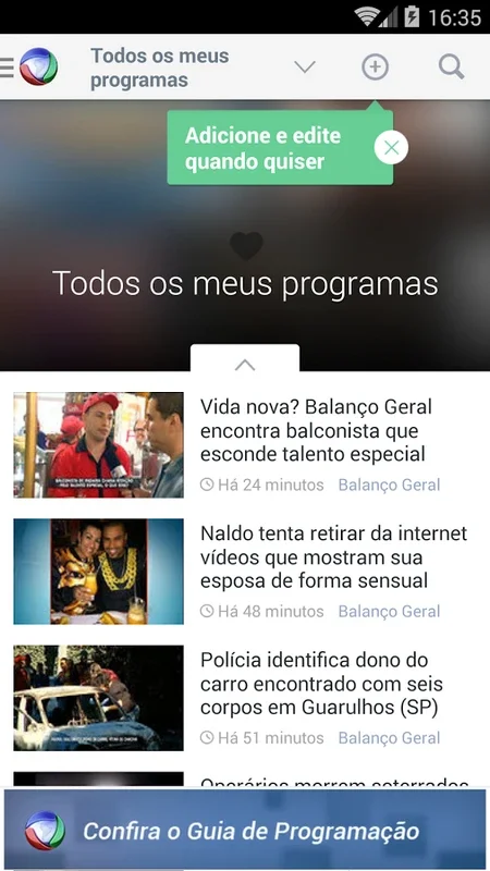 Rede Record for Android - Immerse in RecordTV's Programming