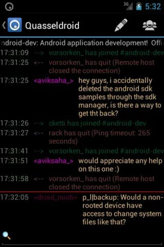 Quasseldroid for Android - Seamless Chat Experience