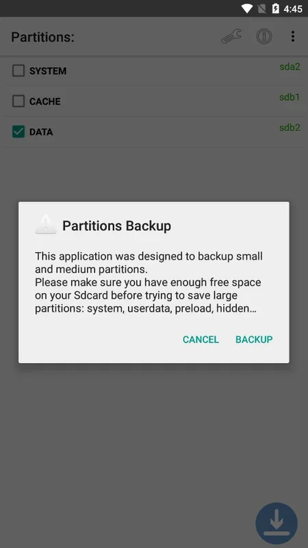 Partitions Backup and Restore for Android - Secure Your Data