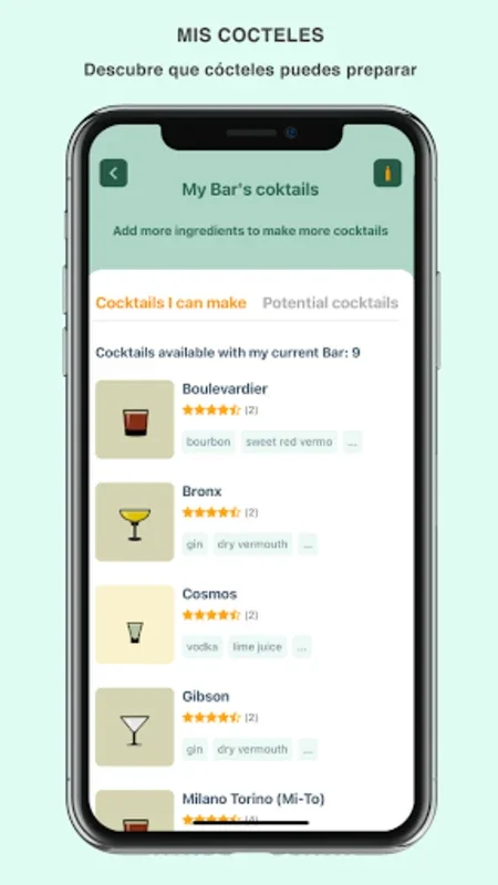 Mishela Cócteles for Android - Simplify Cocktail Crafting