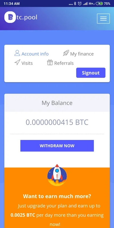 Btc Pool for Android - Effortless Bitcoin Mining